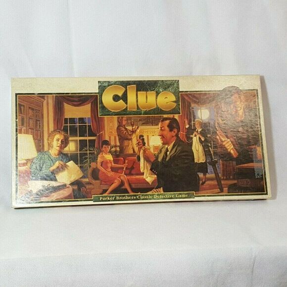 1992 Clue Detective Board Game Parker Brothers Vintage - Picture 1 of 7